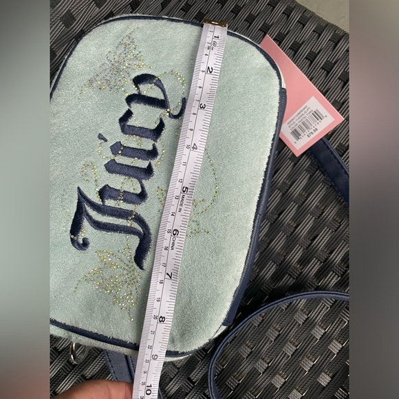 Juicy Couture Green Crossbody Bag with butterfly Design, Juicy couture crossbody - Picture 10 of 16